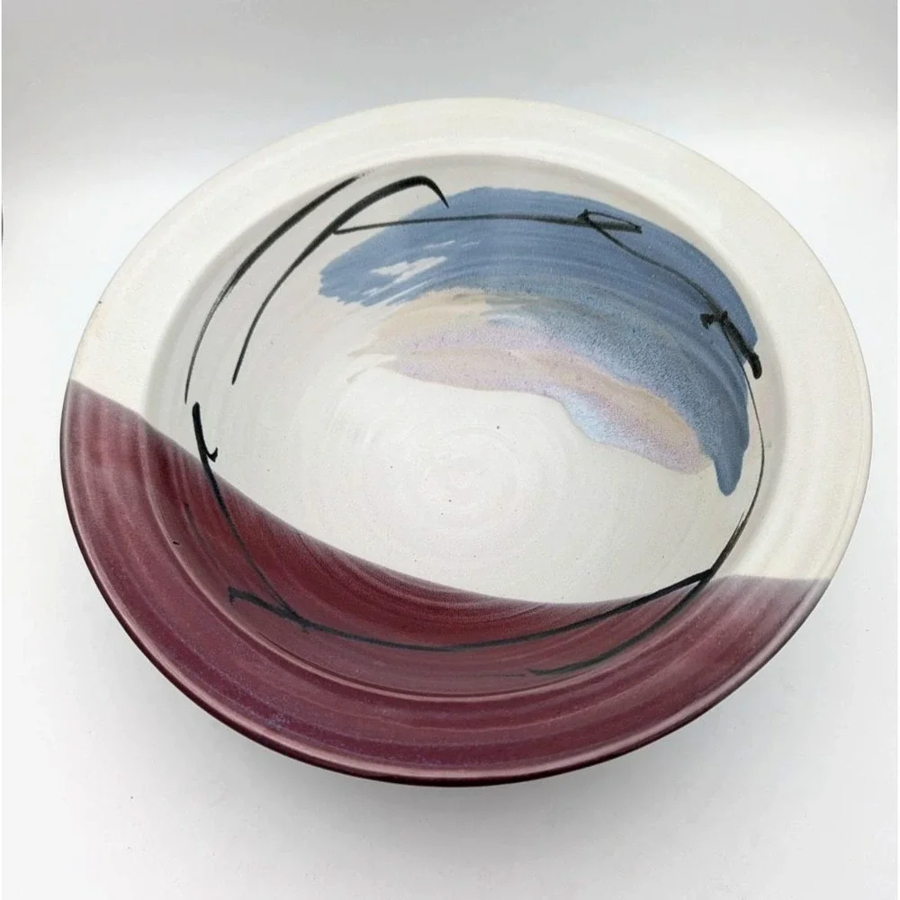 Studio Art Pottery Large Bowl 11 7/8